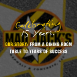 Mad Jack's Asphalt and Concrete team celebrating 15 years in business